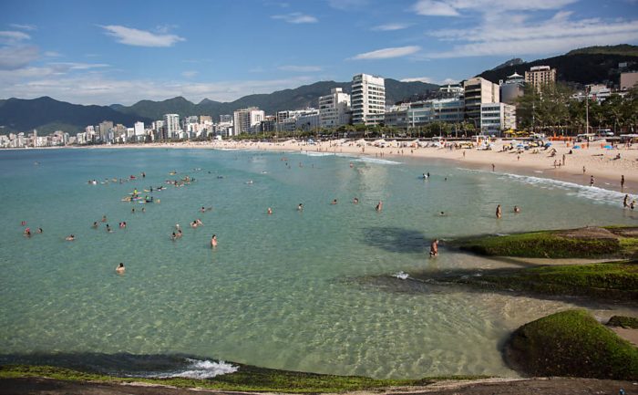 Praia do Leblon no Rio de Janeiro